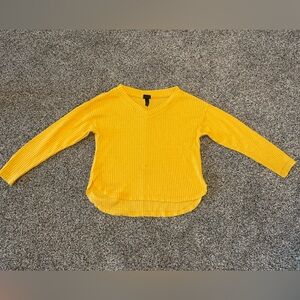 Art Class Long Sleeve Mustard Yellow Shirt, size 7/8 (019G)